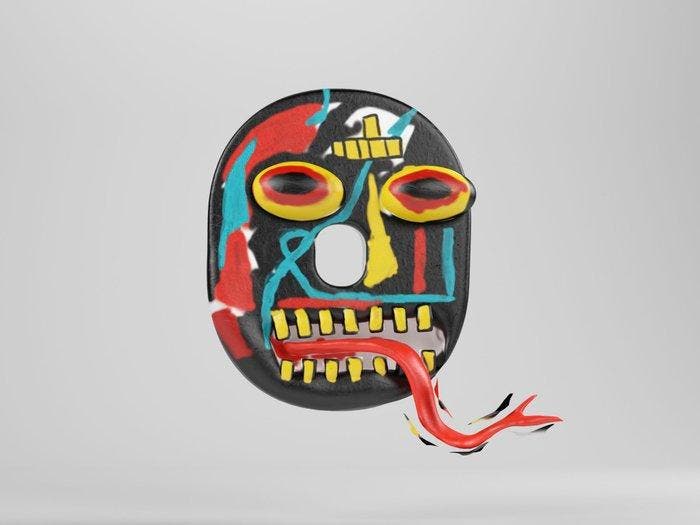 Cess - Q for Basquiat — The Artphabet, Antiquités & Art, Art | Objets design
