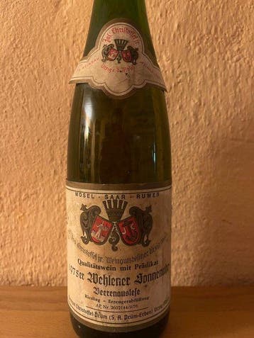 1975 Jos. Christoffel jr. Wehlener Sonnenuhr - Moezel, Verzamelen, Wijnen, Nieuw