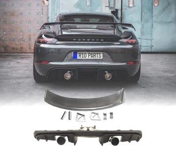 KIT CARROSSERIE PORSCHE CAYMAN 718 17-23 LOOK GT4 CARBONE, Verzenden