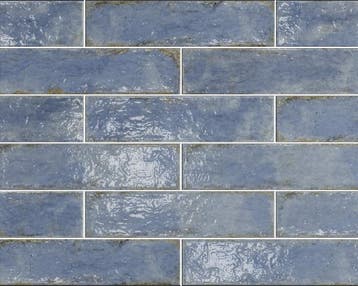Wandtegel Blauw 7,5x30cm (Muurtegels, Afbouwmaterialen), Ophalen of Verzenden, Wandtegels