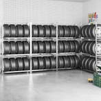 vidaXL Bandenrekken 3-laags 4 st 110x40x200 cm staal, Verzenden, Nieuw