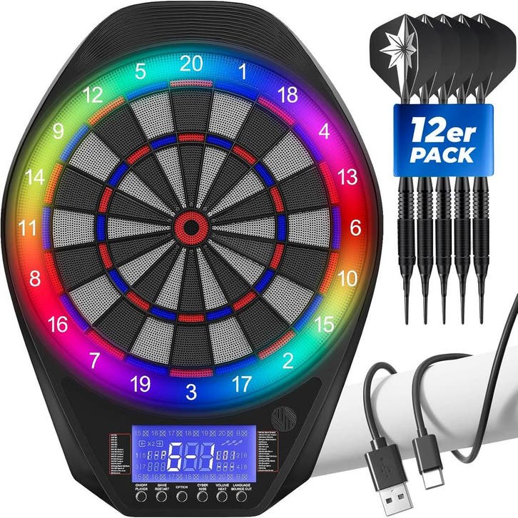 LED Dartbord 34 Games -36% | Retour Deal | Sla nu toe, Sports & Fitness, Fléchettes, Envoi