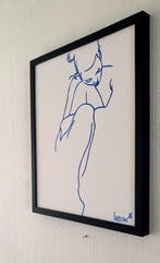 Liesens - Over thinking (Handpainted on canvas met lijst)