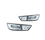 Feux Arrière Pour Renault Clio 4 13-16 Light Bar Fond Chromé, Verzenden