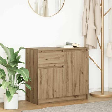 vidaXL Dressoir lade 71x35x65 cm spaanplaat artisanaal, Verzenden