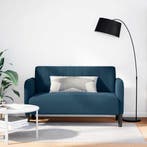 vidaXL Loveseat bank / zetel 109 cm fluweel blauw, Huis en Inrichting, Zetels | Zetels, Verzenden, Nieuw