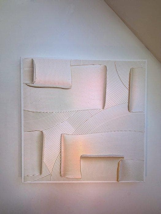 Sarah Schwarzl - Frequency PEARL (Frame included), Antiquités & Art, Art | Peinture | Moderne