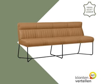 Leren eetkamerbank Cuddle (180 cm), Ophalen of Verzenden