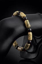 Ambre - Baltic Amber Artisan Bracelet – Rustic Cylindrical