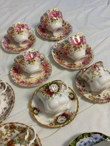 Royal Albert - Service à café (16) - Porcelaine, Antiek en Kunst
