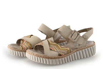 Rieker Sandalen in maat 41 Beige, Verzenden, Beige, Sandalen of Muiltjes, Gedragen