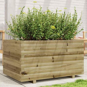vidaXL Plantenbak 90x60x49,5 cm geïmpregneerd grenenhout, Verzenden