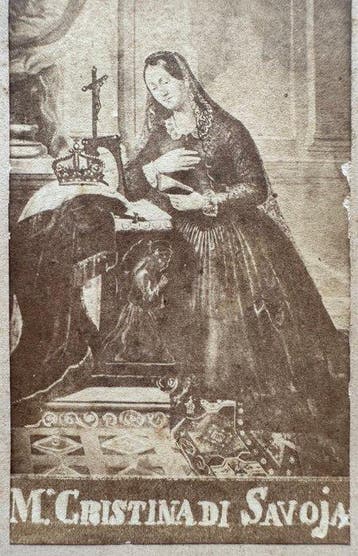 Anonimo - Maria Cristina di Savoia Borbone Regina di Napoli.