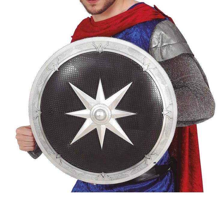 Zwart Nep Schild Romeins 45cm, Hobby en Vrije tijd, Feestartikelen, Nieuw, Verzenden