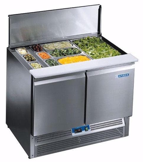 Afinox Saladette werkbank SRE 602 | 2 deurs | Geheel RVS |, Articles professionnels, Horeca | Équipement de cuisine, Envoi