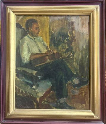 Cesare Ciani (1854-1925) - Suonatore di Chitarra