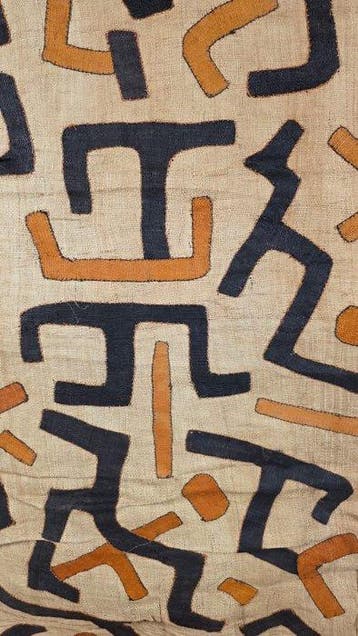 Raffia-stof - Shoowa-Kuba - DR Congo (Zonder minimumprijs)