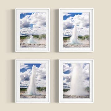 Fabio Accorrà - The life of the geyser Series (framed)