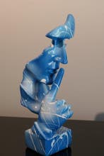 RichART - Sculpture Homme qui dit chut (ou Silence) -