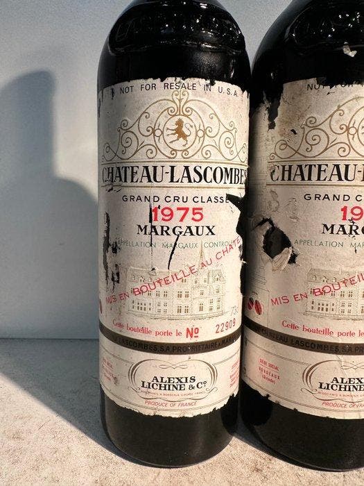 1975 Chateau Lascombes - Margaux Grand Cru Classé - 3, Verzamelen, Wijnen
