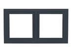 PVC raam draaikiep-draaikiep b150xh80 cm Antraciet, Ophalen of Verzenden, Gevelraam of Ruit