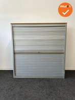 Roldeurkast - Basic - 125x120x47cm - Verticale deuren - Zilv, Werkplek, Ophalen of Verzenden, Gebruikt, Kast