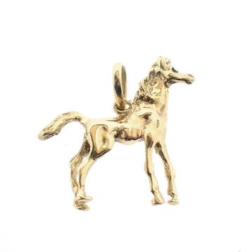 Gouden hanger van een paard (Hanger of bedel), Ophalen of Verzenden