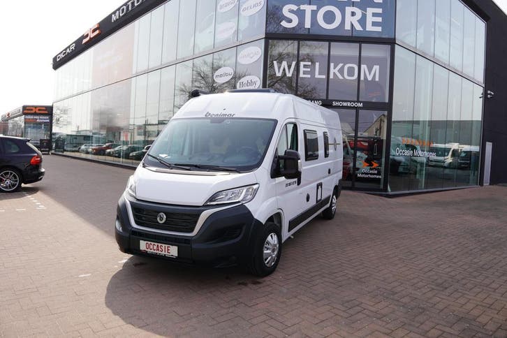 Benimar Benivan 161 maar 11623 km, twinbed 76123, Caravans en Kamperen, Mobilhomes, Cassettetoilet, Handgeschakeld, Treinzit, Diesel