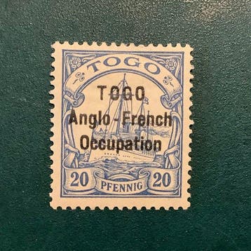 Colonies allemandes - Togo 1914 - 20 Pf. francs – occupation