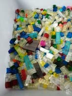 Lego - geen serie - Partij van 1000 transparante bouwstenen