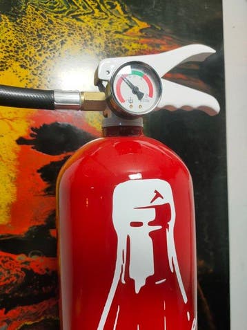 fp pop art - Coca Cola Extincteur . Red Coca Classic Édition