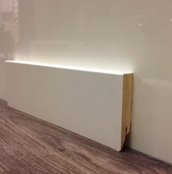 MDF Blok Model Witte Plint 15x120mm / Lengte 2400mm, Ophalen of Verzenden, Nieuw