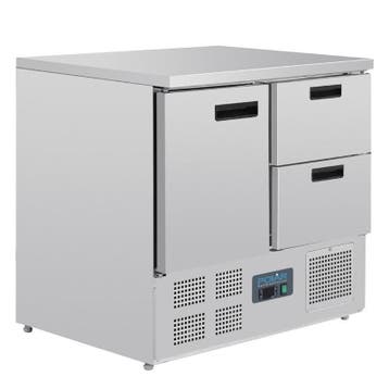 Polar G-serie koelwerkbank 1 deur en 2 laden 240 liter, Verzenden, Nieuw in verpakking, Koelen en Vriezen