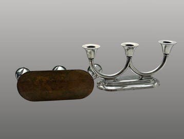 Taperstick (kleine blaker met een dunne pijp) (2) - Zilver -