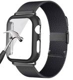 DrPhone APX1 - Siliconen Polsband - 44mm Metalen armband +, Verzenden