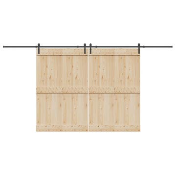 vidaXL Doos met onderdelen voor schuifdeur 427 cm staal, Doe-het-zelf en Bouw, Verzenden, Nieuw