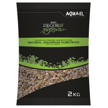 Natural Multicolored Gravel 1.4-2mm 2KG aquarium grind grijs, Ophalen of Verzenden, Nieuw, Grind, Zand of Voedingsbodem