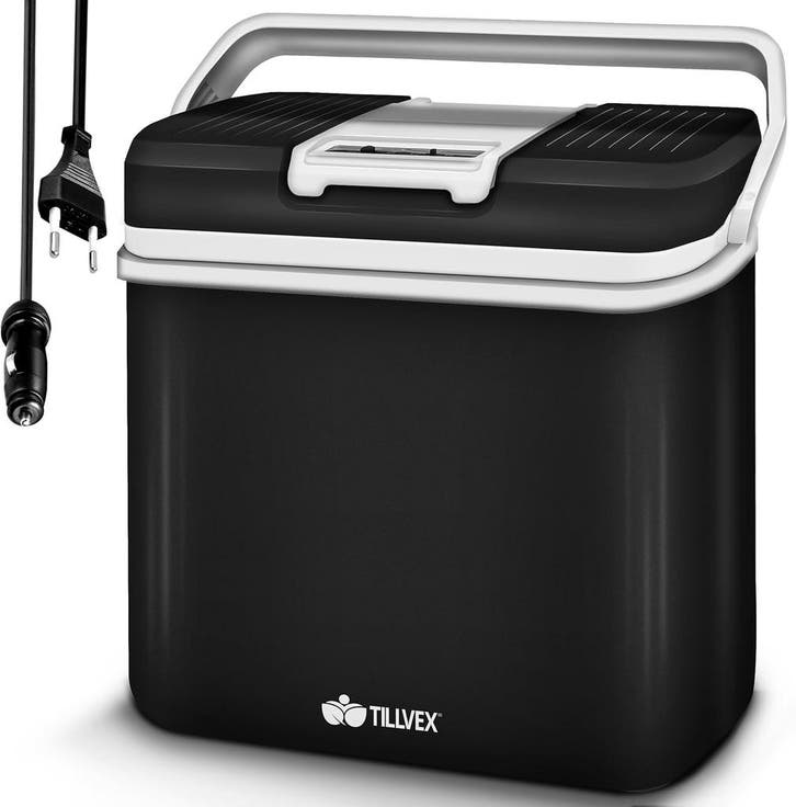 Tillvex Koelbox 24 liter - koelkastje voor auto en camping, Elektronische apparatuur, Koelkasten en IJskasten, Verzenden