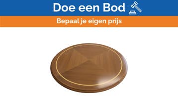 Bieden: Round Luxury Marine Teak Table - Elegant Wooden Yac, Ophalen of Verzenden