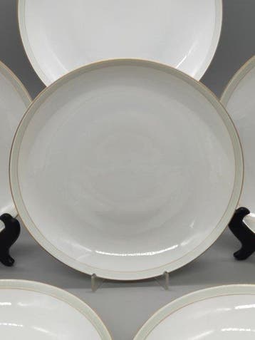 Elegantes Thomas Germany Suppenteller Set – Weißes Porzellan