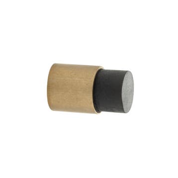 Deurstopper wandmontage 35x22mm getrommeld messing - muur..., Ophalen of Verzenden, Nieuw, Koper of Messing, Overige typen