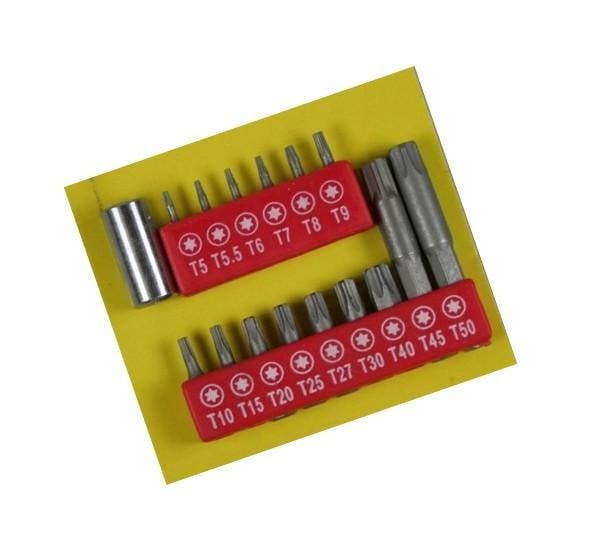 16 delige torx bitset, Doe-het-zelf en Bouw, Gereedschap | Overige machines, Nieuw, Verzenden