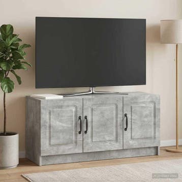 vidaXL TV Kast Betongrijs 99 x 34,5 x 47 cm Bewerkt hout, Verzenden, Nieuw