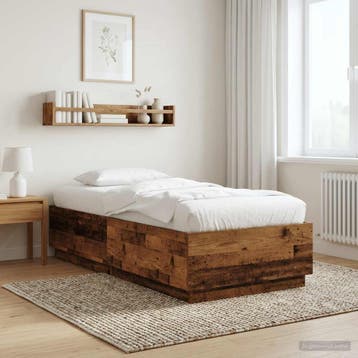 vidaXL Bedframe Oud hout 80 x 200 cm Bewerkt hout, Verzenden