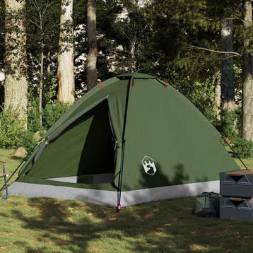vidaXL Koepeltent 4-persoons waterdicht olijfgroen, Caravans en Kamperen, Tenten, Verzenden, Nieuw