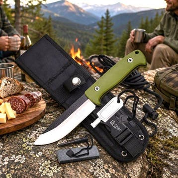 Elk Ridge Elk Ridge Bushcraft – Coltello a Lama Fissa