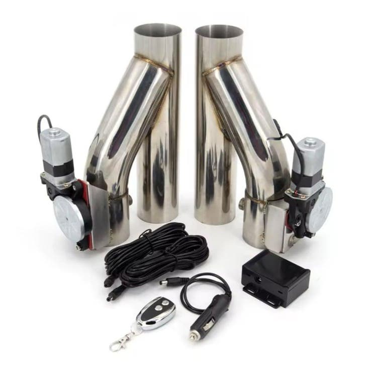 Dual RVS Uitlaat klep 2 inch met afstands bediening, Auto-onderdelen, Uitlaatsystemen, Nieuw, Ophalen of Verzenden