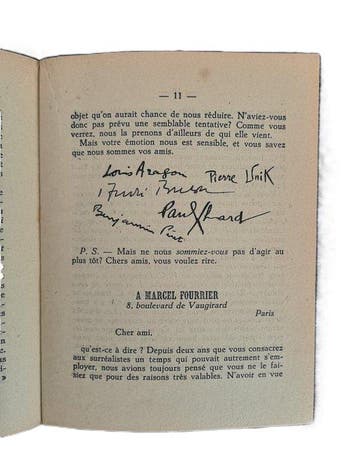 Paul Eluard; Louis Aragon; Pierre Unik; Benjamin Péret;