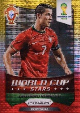 2014 Panini Cristiano Ronaldo #28 - Yellow & Red Pulsar -
