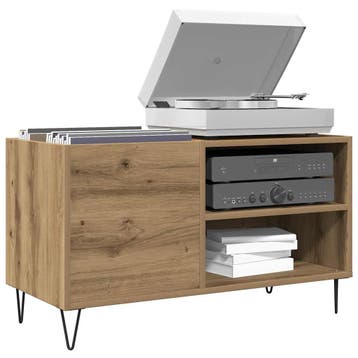 vidaXL Platenkast 84,5x38x48 cm bewerkt hout artisanaal, Verzenden, Nieuw